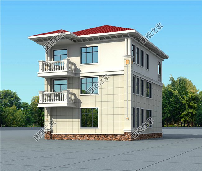 4套三層帶陽臺別墅設計圖，準備建房的朋友可千萬別錯過