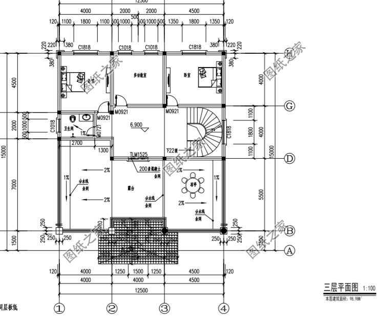 在農村建普通三層三間樓房怎么建呢？快快收藏圖紙起來