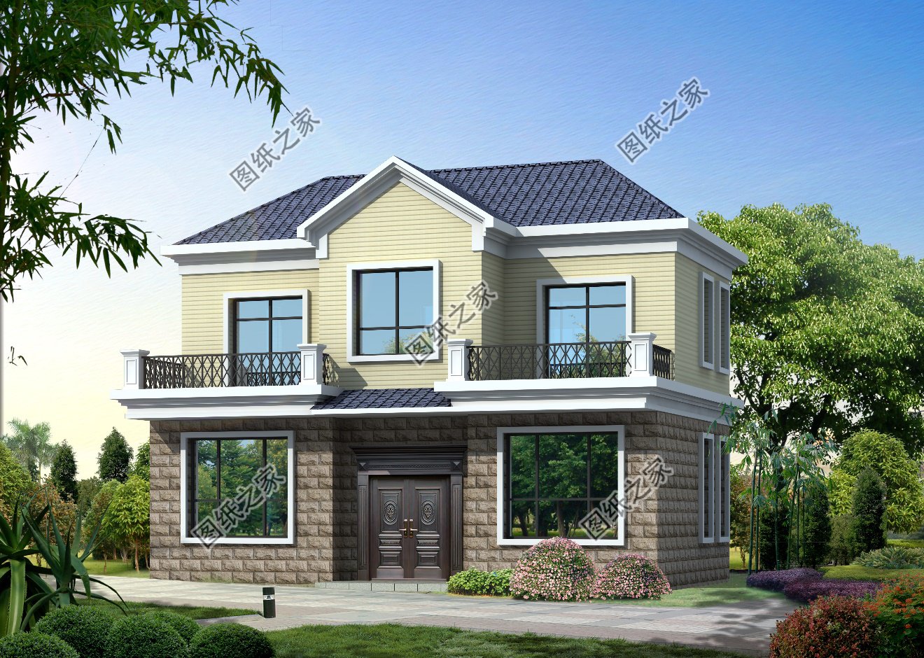 4棟不同風格的鄉村美墅，占地百平左右，小基地也能建，照樣驚艷