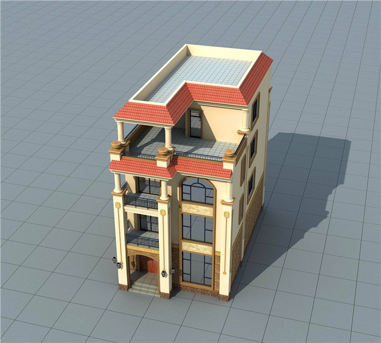 南方農村三層半房屋圖，外觀時尚大氣，這才是五年內最好的投資