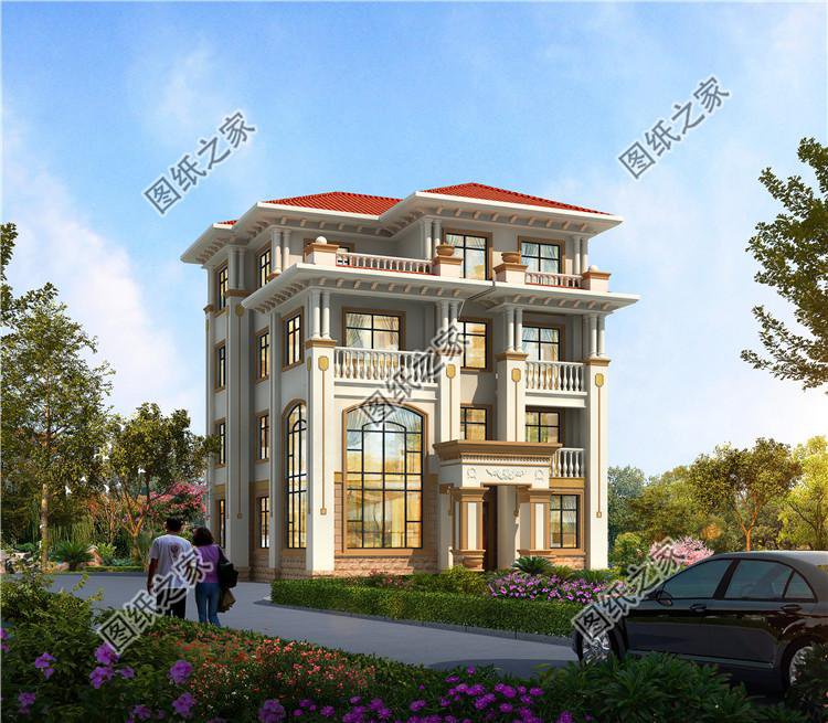 南方農村三層半房屋圖，外觀時尚大氣，這才是五年內最好的投資