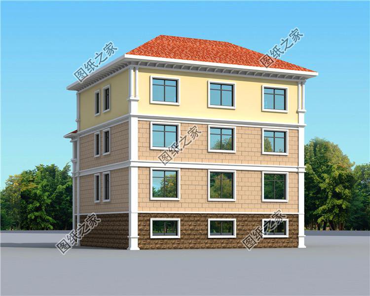 南方農村三層半房屋圖，外觀時尚大氣，這才是五年內最好的投資