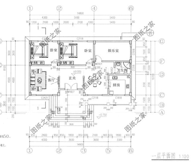 120平米農村一層樓設計圖，最實用的設計圖紙都在這兒了