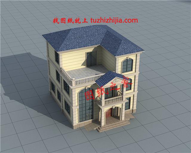 簡單大氣農村三間三層樓房圖片，戶型合理，看的我都想回家建房了