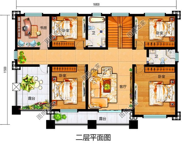 四套農村30萬元二層小樓圖，大面積住宅用戶你們的福利來啦