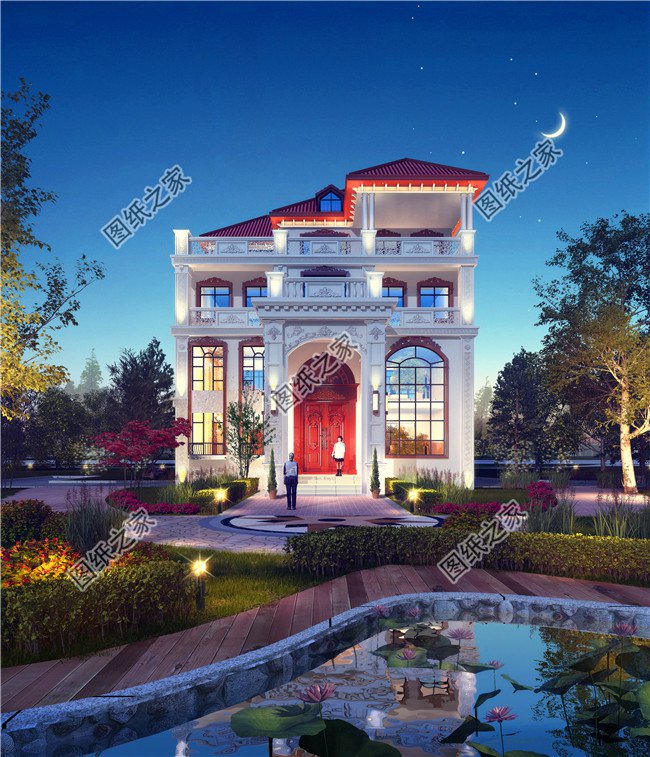 五套四層超豪華別墅外觀圖，這樣的房子簡直太帥啦！