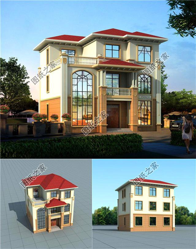 這三款三層豪華大氣歐式別墅，隨便村里蓋一棟，父母都為你自豪