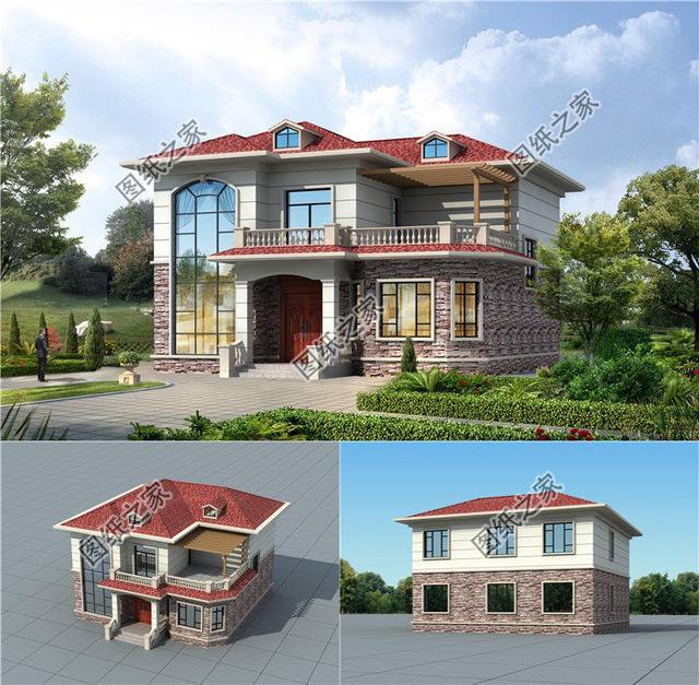 2026農村新款別墅圖帶地下室，經濟實用，你想要的層數都有