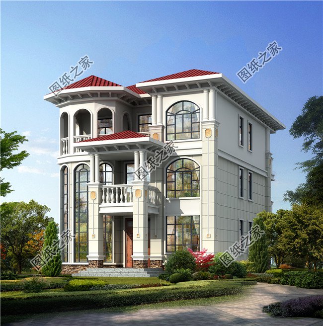 三層樓房設計圖農村簡單大氣，家里人多的，可以這樣蓋