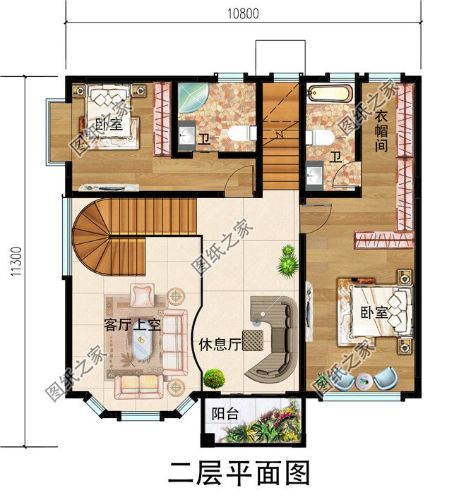 三層樓房設計圖農村簡單大氣，家里人多的，可以這樣蓋