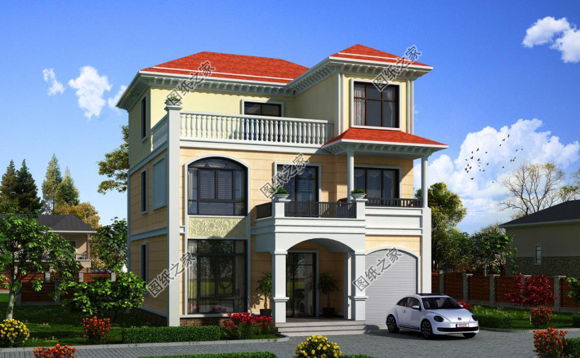 2026年新款三層別墅圖帶車庫，家人都喜歡第二款，鄰居卻看中了第一款