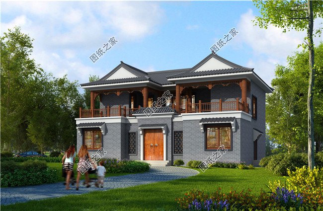 15×10農村二層戶型圖，造價低性價比高，農村建一棟未免太好看