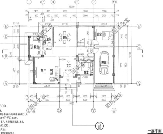 15×10農村二層戶型圖，造價低性價比高，農村建一棟未免太好看