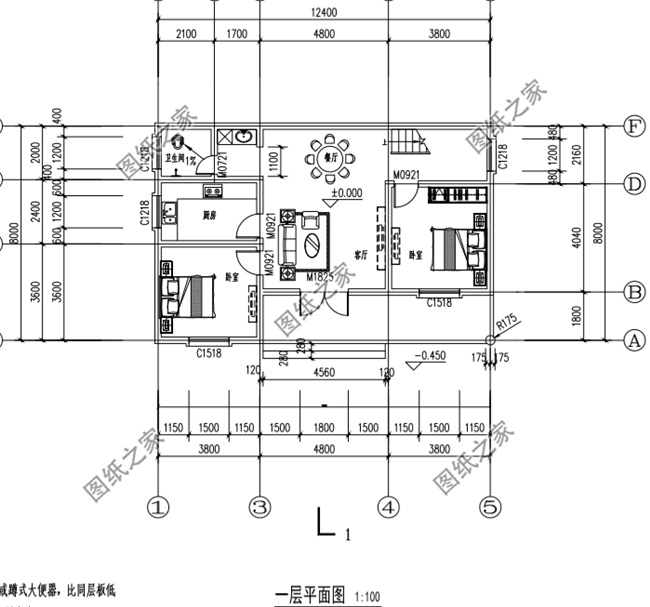 四套農(nóng)村100平方二層小洋樓設計圖，蓋上一套住進去舒適又安心