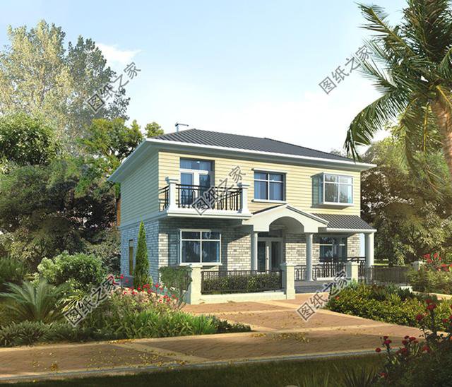 鄉(xiāng)村自建房屋設(shè)計圖，接地氣的二層小樓，全部送給你