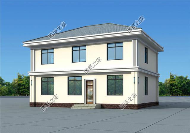 2026最新款二層別墅圖，外觀簡單漂亮，回鄉建房就選它