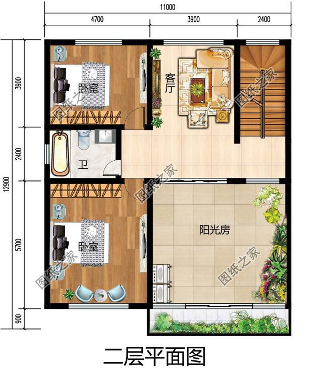 農村20萬左右自建房設計圖二層，農村有地的收藏了去蓋