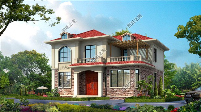 三款12米乘12米建房設計圖，戶型方正，每個村都該有的戶型