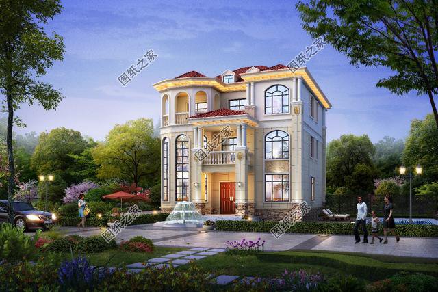 農村三層樓帶陽臺圖片，屋內亮堂堂，真是個不錯的選擇