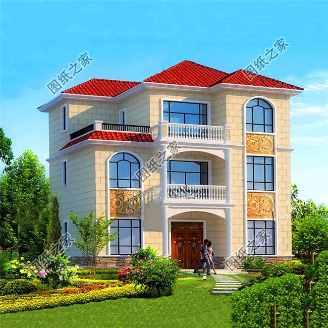 霸氣十足的三層別墅，帶陽臺露臺，室內(nèi)采光簡直太好