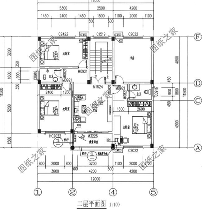 霸氣十足的三層別墅，帶陽臺露臺，室內(nèi)采光簡直太好