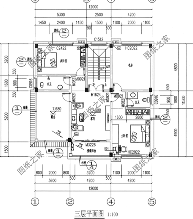 霸氣十足的三層別墅，帶陽臺露臺，室內(nèi)采光簡直太好