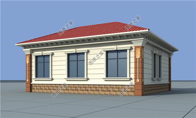 農村自建房三室一廳圖，家庭人口不多的首選