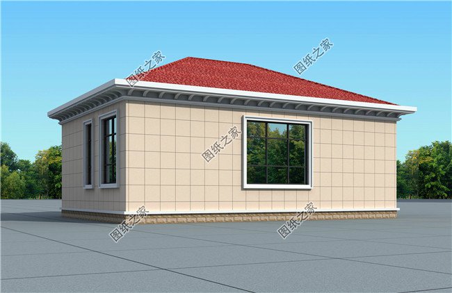 農村自建房三室一廳圖，家庭人口不多的首選