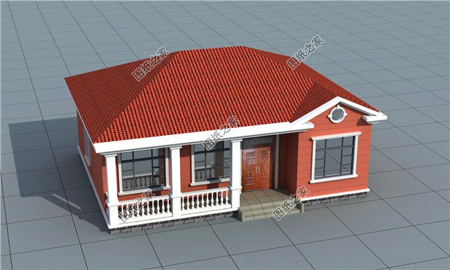 農村自建房三室一廳圖，家庭人口不多的首選