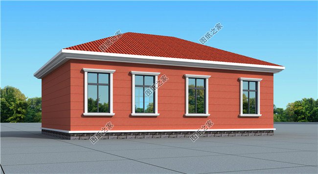 農村自建房三室一廳圖，家庭人口不多的首選