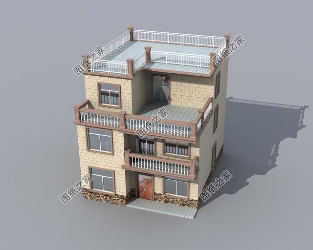 10×12米三層小別墅圖， 好看實用造價還不高，舒適感爆棚！