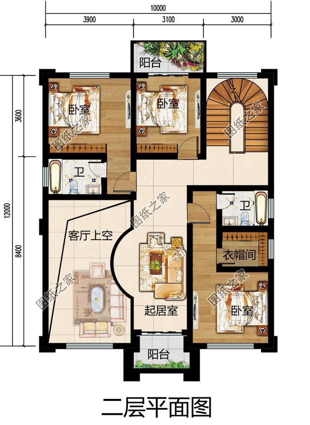 10×12米三層小別墅圖， 好看實用造價還不高，舒適感爆棚！