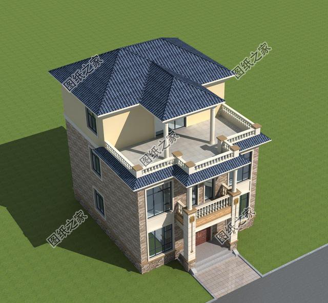 10×12米三層小別墅圖， 好看實用造價還不高，舒適感爆棚！