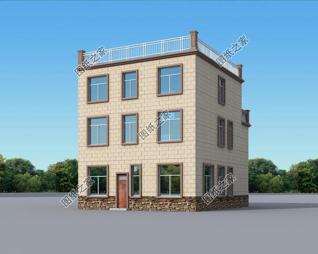 10×12米三層小別墅圖， 好看實用造價還不高，舒適感爆棚！