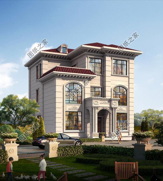 10×12米三層小別墅圖， 好看實用造價還不高，舒適感爆棚！