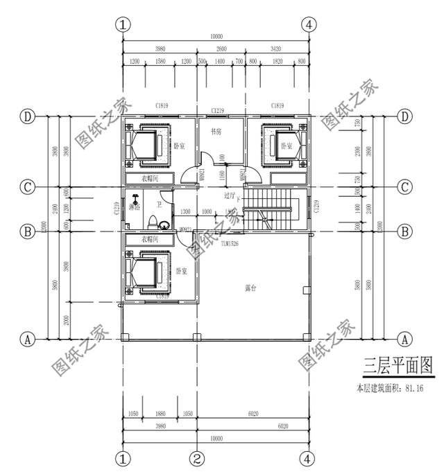 10×12米三層小別墅圖， 好看實用造價還不高，舒適感爆棚！