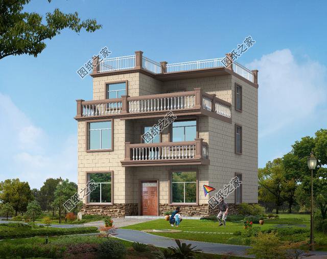 10×12米三層小別墅圖， 好看實用造價還不高，舒適感爆棚！