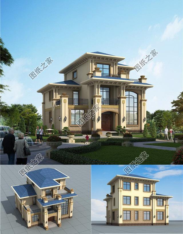 農(nóng)村二層半自建房圖片，戶型合理實用，適合農(nóng)村建造