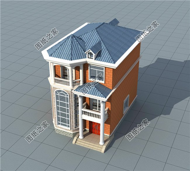 四款農村兩間三層樓房新款圖，含平面圖，收藏過年回家建一棟