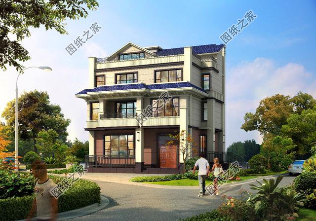 農村簡單大氣三層半樓房圖，是近五年最好的投資