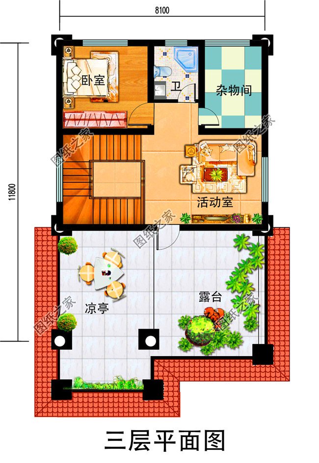農村20萬元三層小樓圖，造價低，比村里其它房子亮眼多了