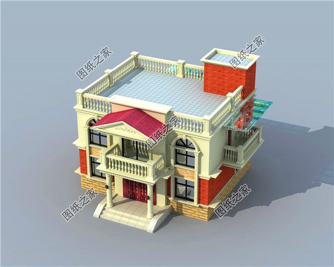 最實(shí)用農(nóng)村二層平頂設(shè)計圖，蓋完絕對不后悔，絲毫不比坡屋頂別墅差