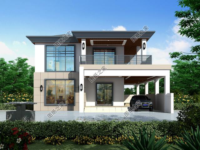 農村簡單二層自建房，房子美觀實用，你也來建一棟吧