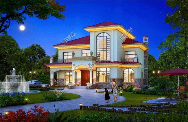 新款二層小別墅設計圖，歐式風格，為啥第三款那么受歡迎