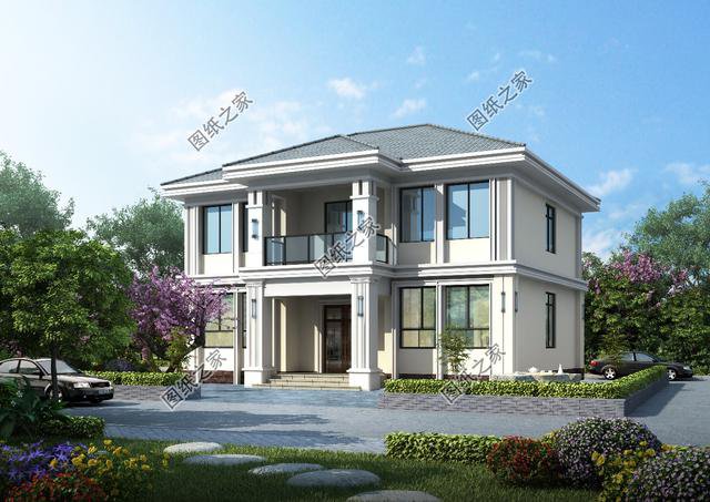 農(nóng)村二層樓簡單大氣效果圖，農(nóng)村建房首選，你心動了嘛