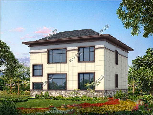 現(xiàn)代二層樓房圖片，設(shè)計合理外觀漂亮，看完后大家都爭著建