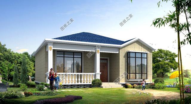 農村一層平房圖片，適合養老，經濟實惠，十五萬就能蓋成