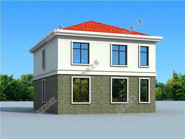 經濟實用型農村15萬元二層小樓圖，造價低，值得建造！