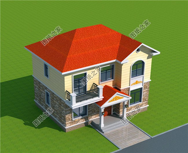 經濟實用型農村15萬元二層小樓圖，造價低，值得建造！