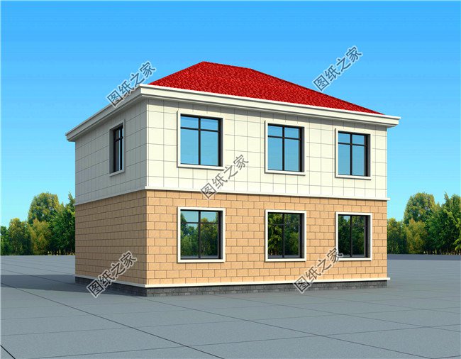 經濟實用型農村15萬元二層小樓圖，造價低，值得建造！